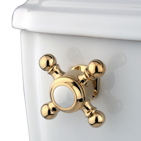 Buckingham Toilet Tank Lever, Polished Brass